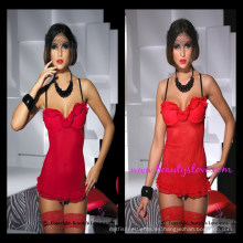 Ropa interior atractiva roja atractiva del vestido del sueño de la noche de la manera de 2015 sexy, vestido atractivo de la noche para las mujeres